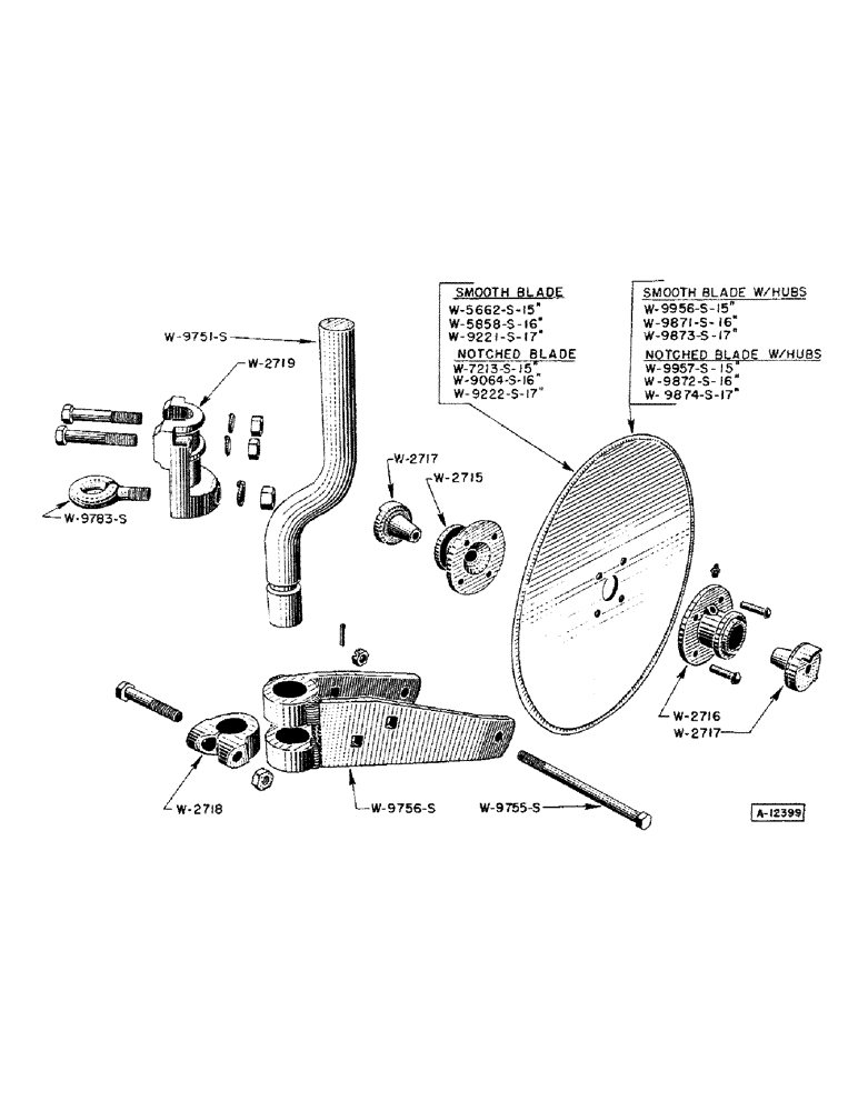 Схема запчастей Case IH BER-SERIES - (17) - ROLLING COULTER 