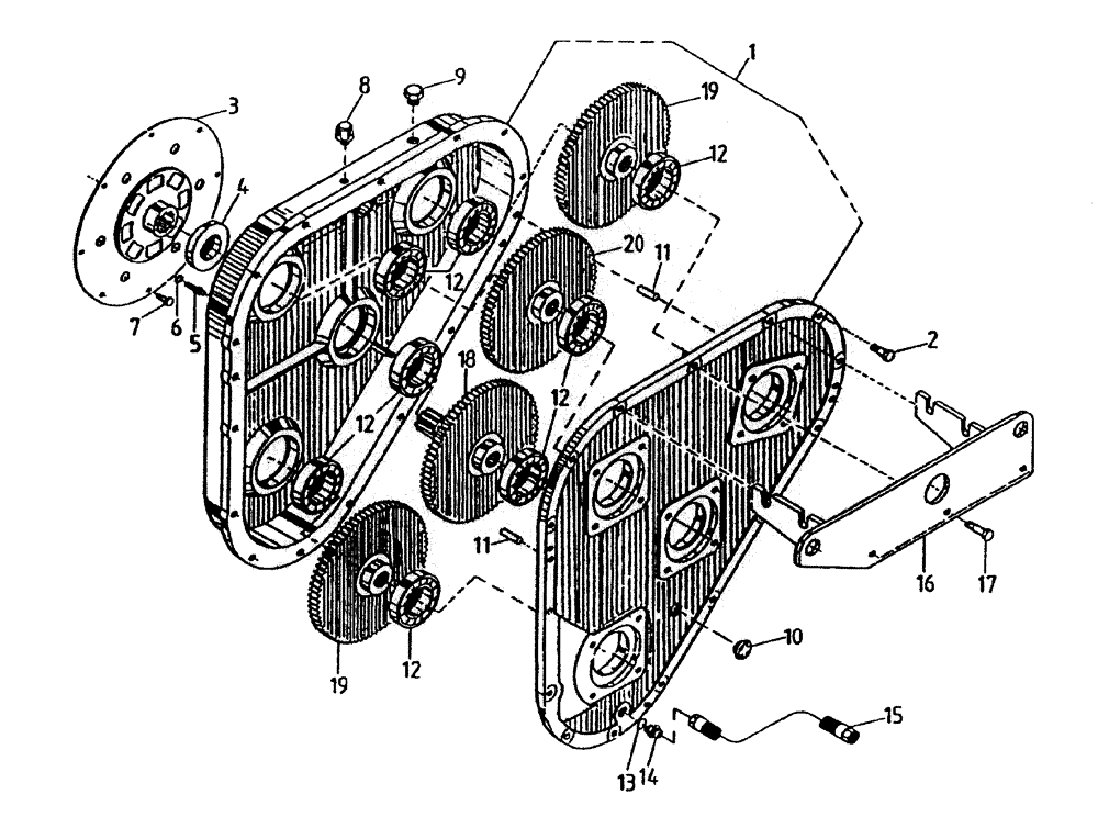 Схема запчастей Case IH 7700 - (C04-20) - VARIABLE EXTRACTION (PRIMARY) (6CT) Engine & Engine Attachments