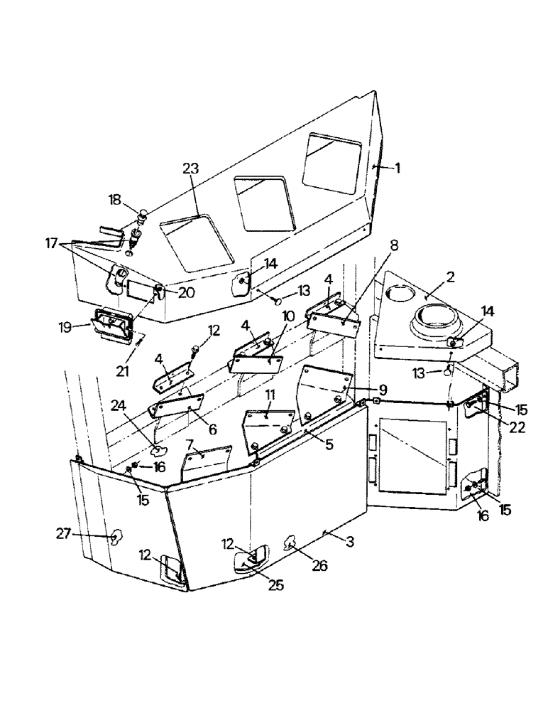 Схема запчастей Case IH STEIGER - (01-31) - CONTROL CONSOLE MOUNTING (10) - CAB