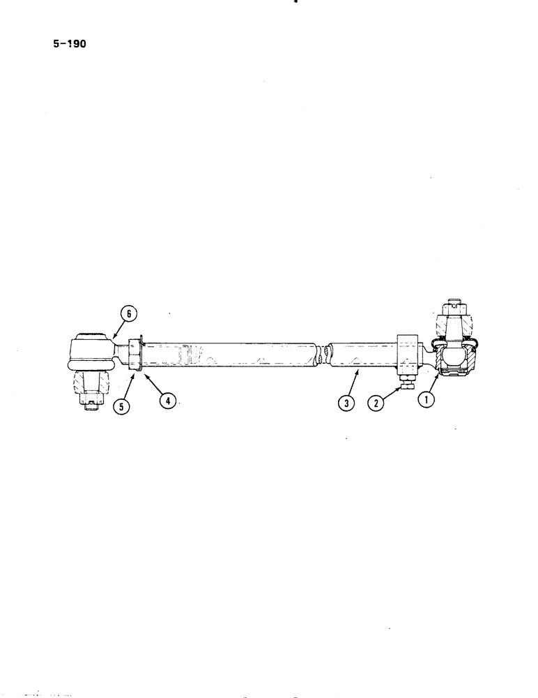 Схема запчастей Case IH 485 - (5-190) - TIE ROD (05) - STEERING