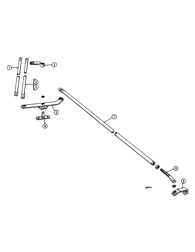 Схема запчастей Case IH JTA-SERIES - (36) - STEERING PIPE, ON LAND HITCH 