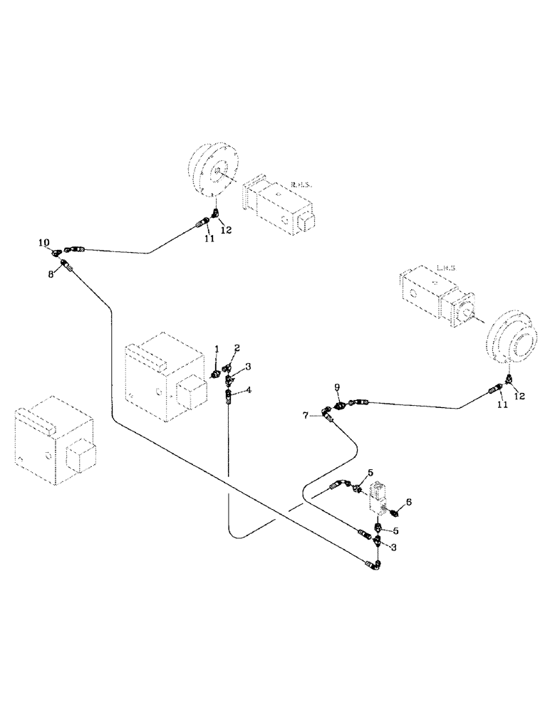 Схема запчастей Case IH 7700 - (B06-42) - HYDRAULIC CIRCUIT, FAIL SAFE BRAKE 7700 Hydraulic Components & Circuits
