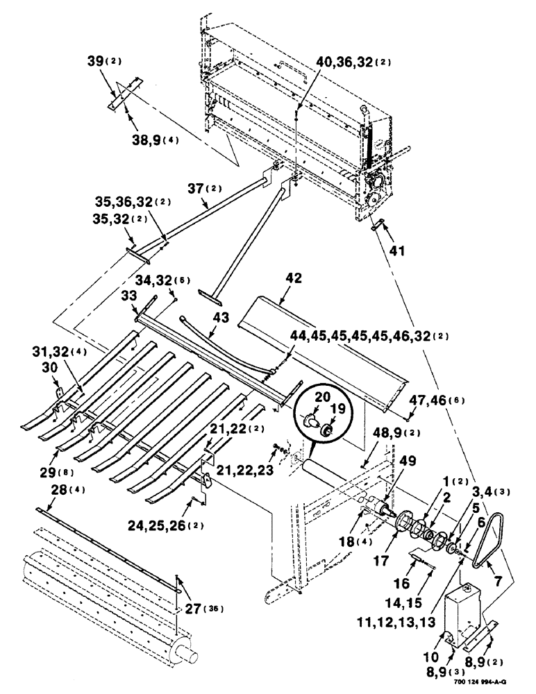 Схема запчастей Case IH 8465 - (7-18) - MESH WRAP, SHIELDS AND SLIDE ASSEMBLIES, SERIAL NUMBER CFH0073272 AND LATER (12) - MAIN FRAME