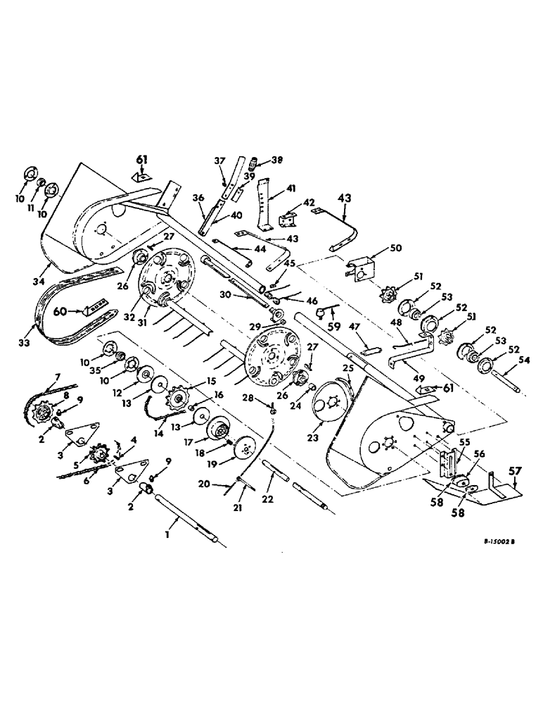 Схема запчастей Case IH 57 - (A-22) - PICKUP CYLINDER AND DRIVE 