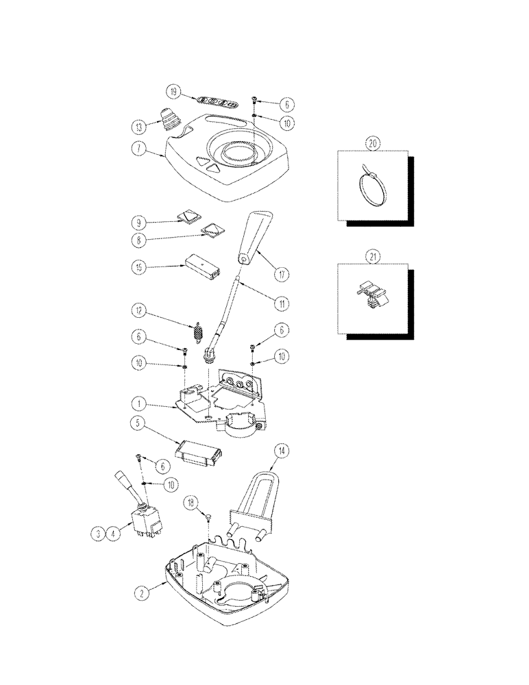 Схема запчастей Case IH STX325 - (05-17) - TRANSMISSION CONTROL ASSY (05) - STEERING