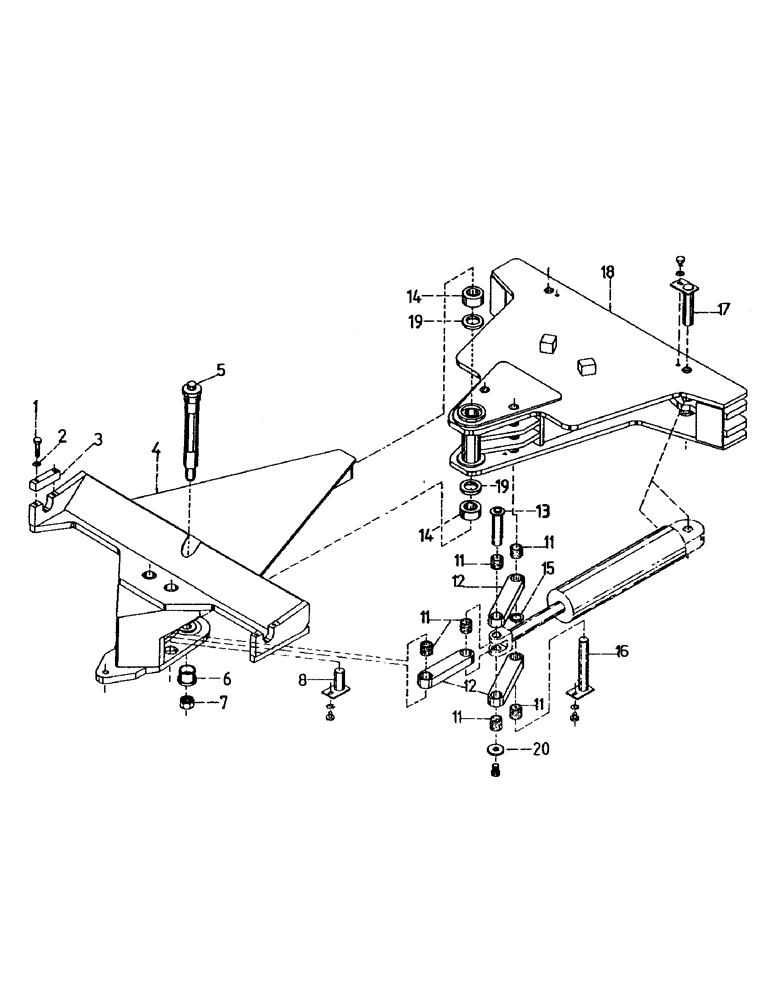 Схема запчастей Case IH 7000 - (A02-38) - MAINFRAME, ELEVATOR SLEW MECHANISM Mainframe & Functioning Components