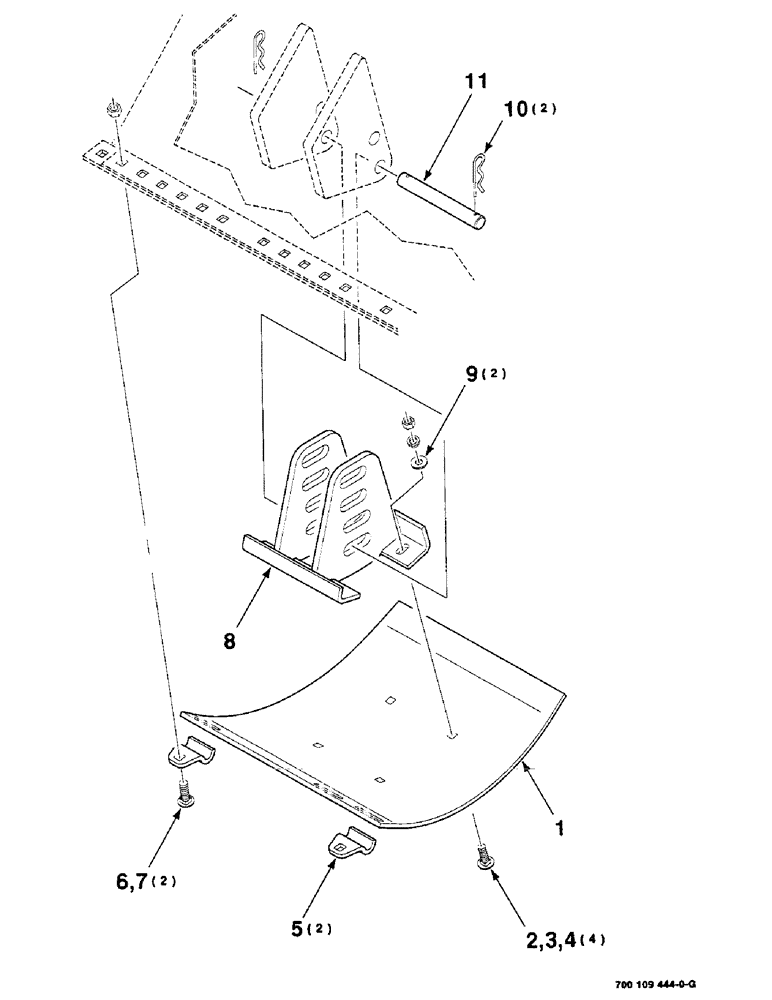 Схема запчастей Case IH 8350 - (7-18) - SKID SHOE ASSEMBLY (09) - CHASSIS
