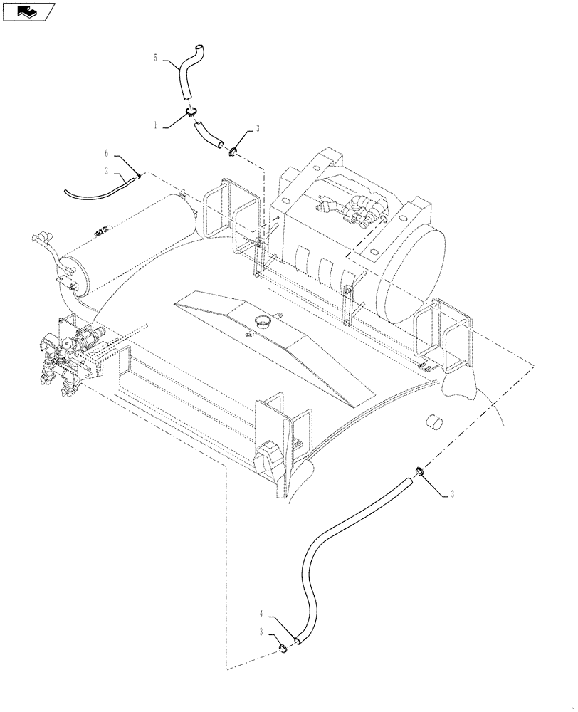 Схема запчастей Case IH 4420 - (11-015) - FOAMER HOSING GROUP, TANK Options