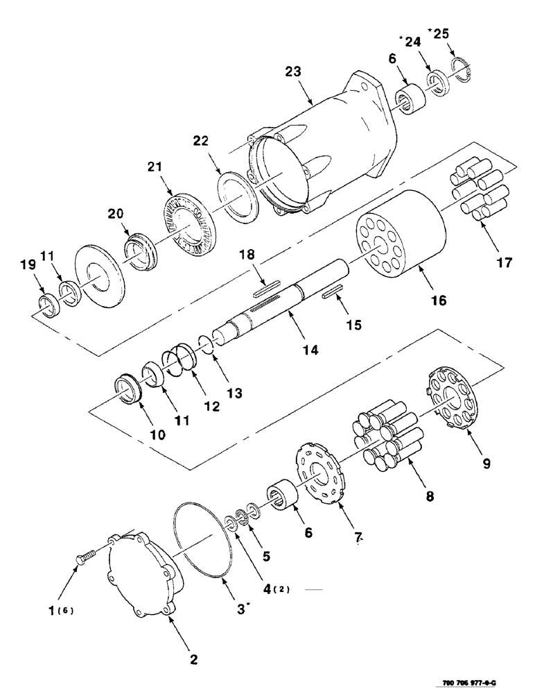 Схема запчастей Case IH SC416 - (8-18) - HYDROSTATIC MOTOR ASSEMBLY, 700706977 HYDROSTATIC MOTOR ASSEMBLY COMPLETE (08) - HYDRAULICS