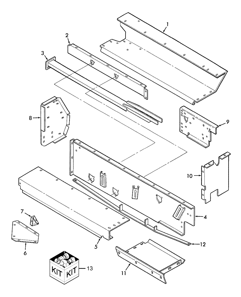 Схема запчастей Case IH SBX550 - (021) - FEEDER SHIELDING (60) - PRODUCT FEEDING