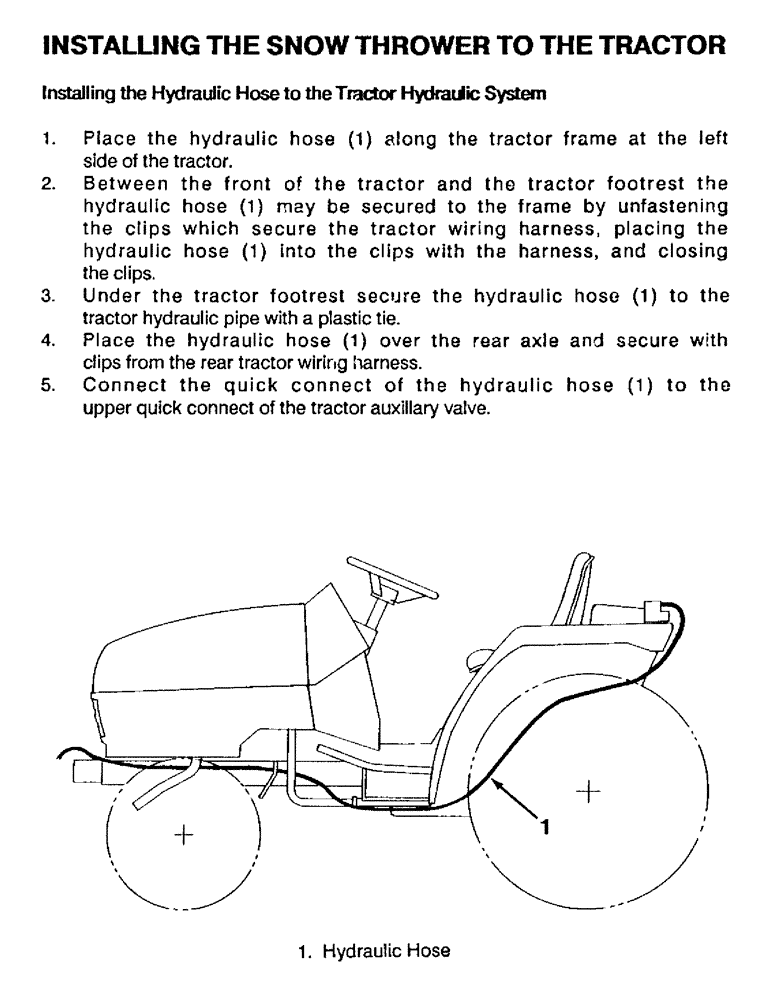 Схема запчастей Case IH ST148 - (15) - INSTALLING THE SNOW THROWER TO THE TRACTOR 