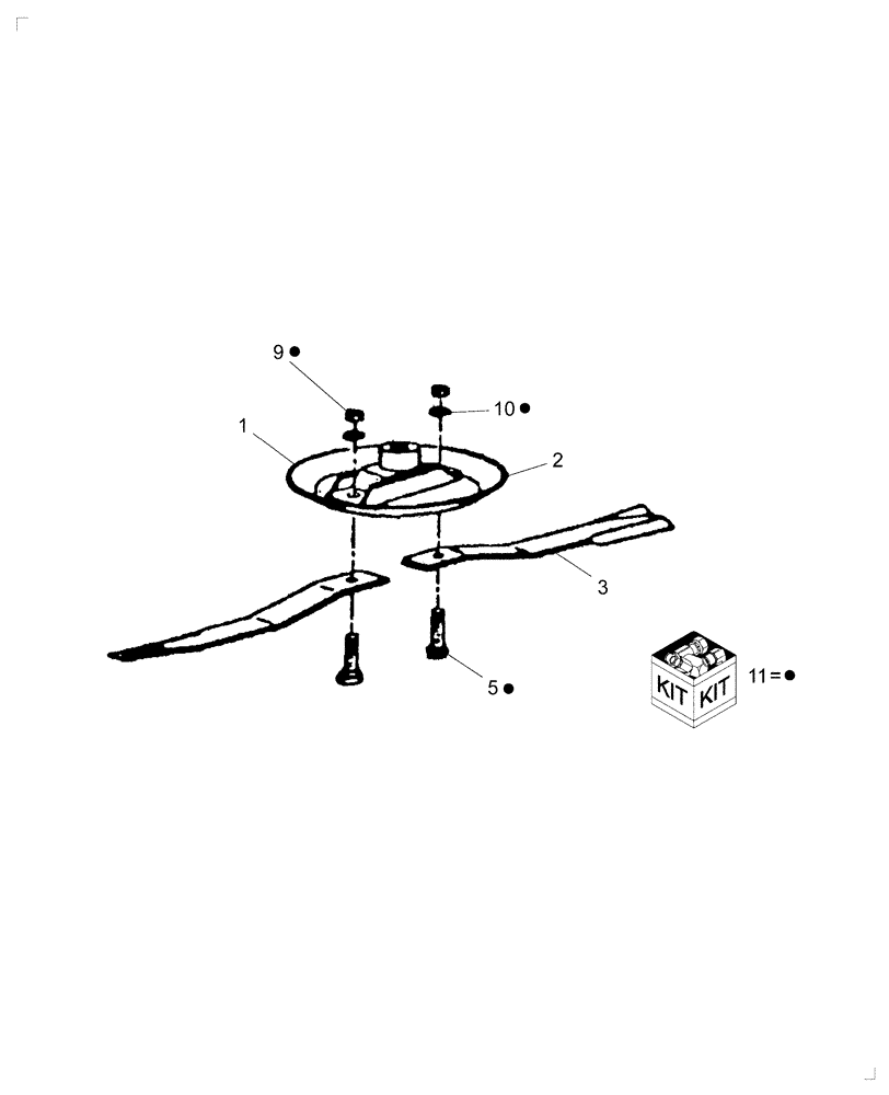 Схема запчастей Case IH 717721446 - (052) - BLADE CARRIER & BLADES 