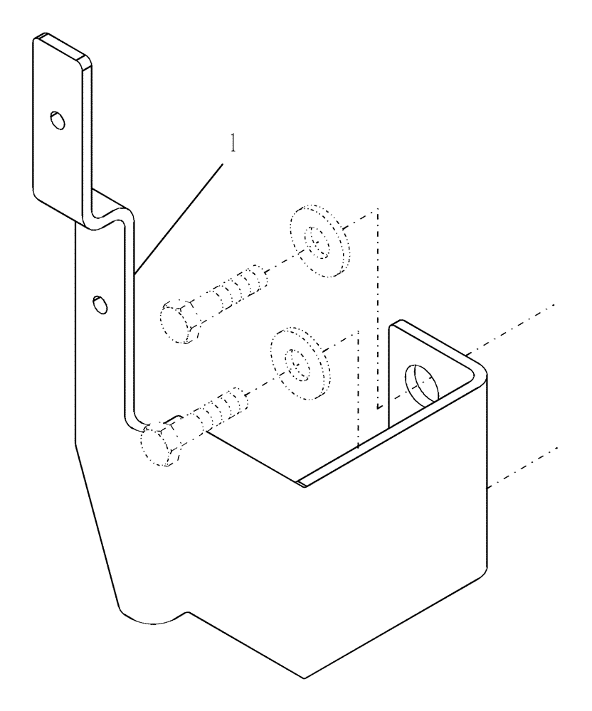 Схема запчастей Case IH FARMALL 50 - (07.17) - TUBE SUPPORT BRACKET FOR MID-MOUNT TUBE KIT LESS LOADER & TOWER - 86404991 (07) - HYDRAULIC SYSTEM