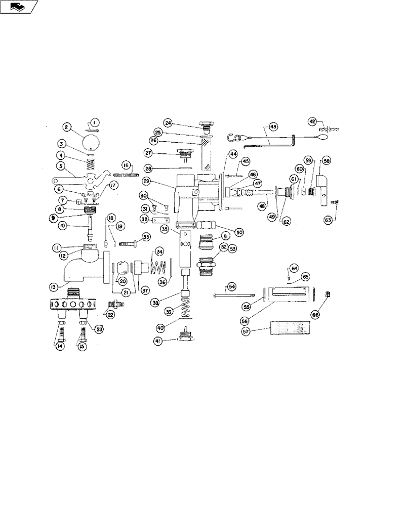 Схема запчастей Case IH CHIZZL CHAMP - (35.106.03) - 1660 SQUIBB REGULATOR ASSEMBLY (35) - HYDRAULIC SYSTEMS