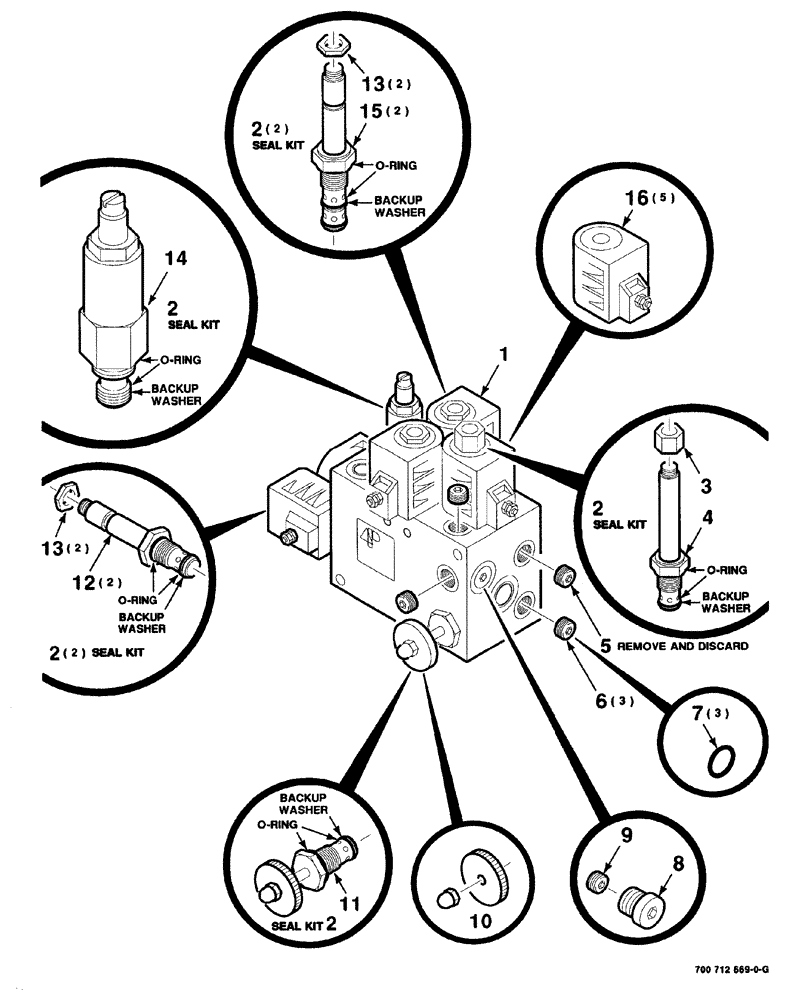Схема запчастей Case IH 8840 - (08-026) - HYDRAULIC CONTROL VALVE ASSEMBLY, LIFT AND FLOTATION (35) - HYDRAULIC SYSTEMS