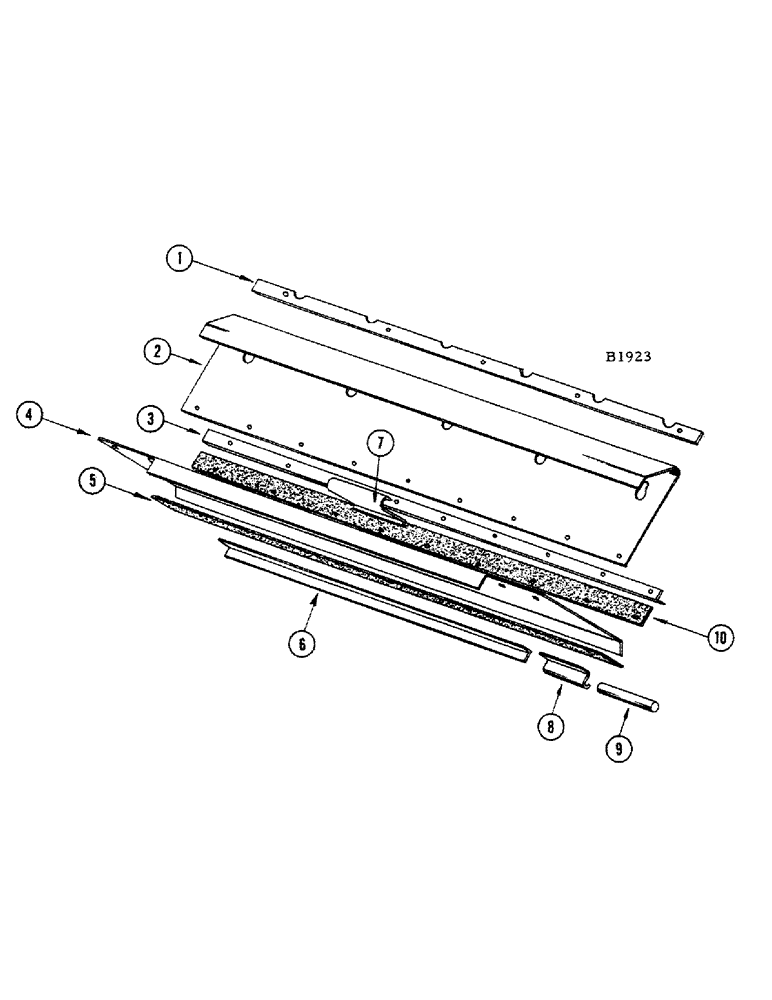 Схема запчастей Case IH 1010 - (106[A]) - STONE TRAP ATTACHMENT, SERIAL NUMBER 8243201 AND AFTER (66) - THRESHING