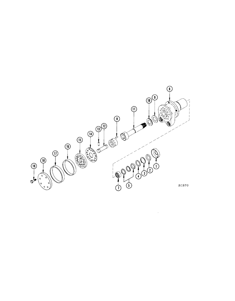 Схема запчастей Case IH 1660 - (226[A]) - F86570 HYDROSTATIC HAND PUMP (35) - HYDRAULIC SYSTEMS
