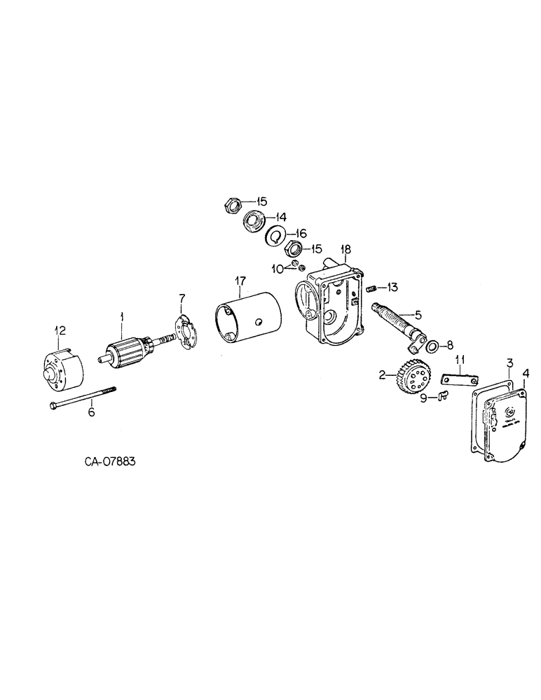 Схема запчастей Case IH 3588 - (13-20) - SUPERSTRUCTURE, REAR WINDOW WIPER MOTOR, TRACTORS WITH CAB (05) - SUPERSTRUCTURE