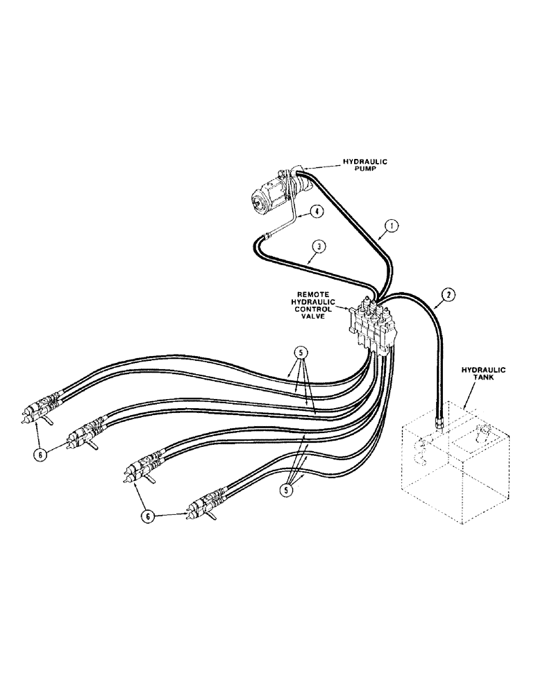 Схема запчастей Case IH 9260 - (1-018) - PICTORIAL INDEX, REMOTE HYDRAULICS (00) - PICTORIAL INDEX