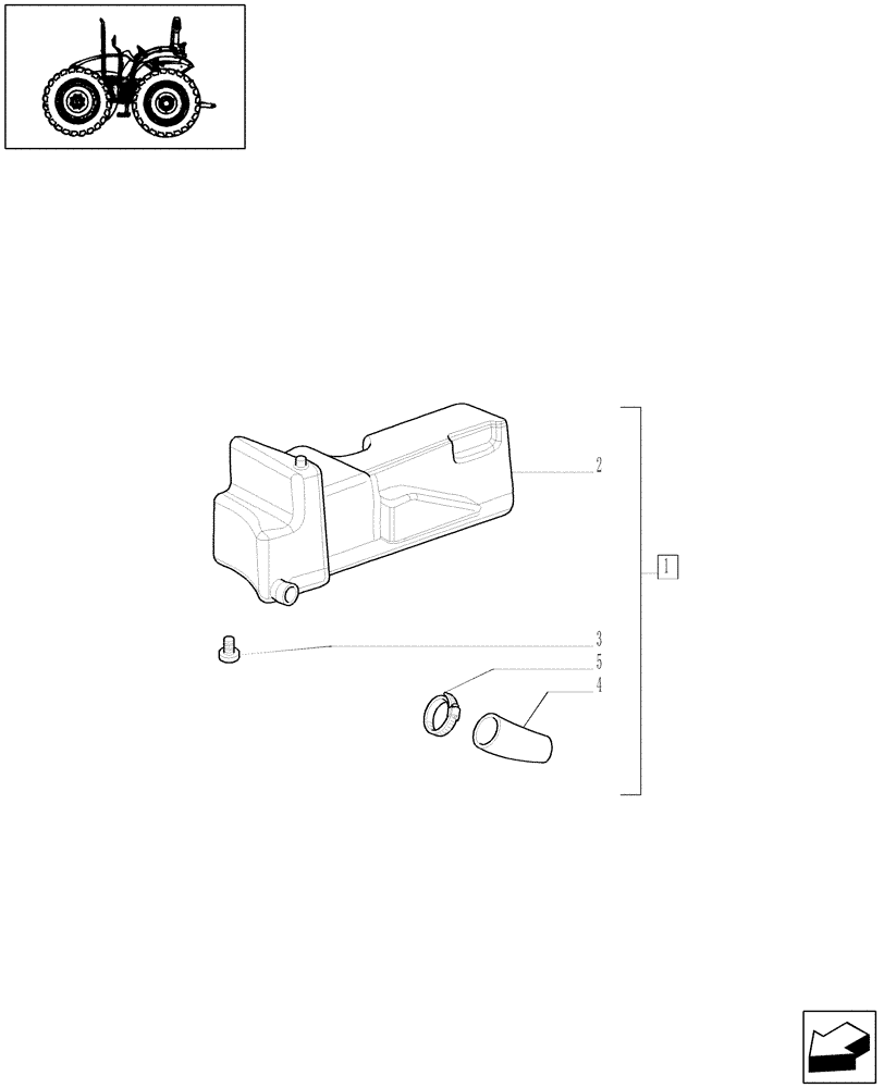 Схема запчастей Case IH JX95 - (1.14.0/01[02]) - FUEL TANK - FOR HIGH CLEARANCE VERSION (02) - ENGINE EQUIPMENT