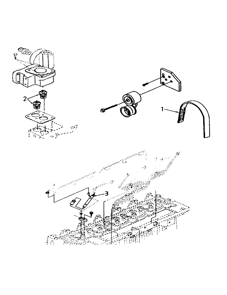 Схема запчастей Case IH 7700 - (C01-07) - ALTERNATOR BELT, THERMOSTAT, INJECTOR NOZZLE, 6CT Engine & Engine Attachments
