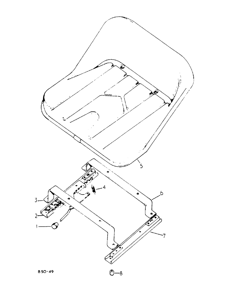 Схема запчастей Case IH 278 - (13-032) - SEAT (05) - SUPERSTRUCTURE