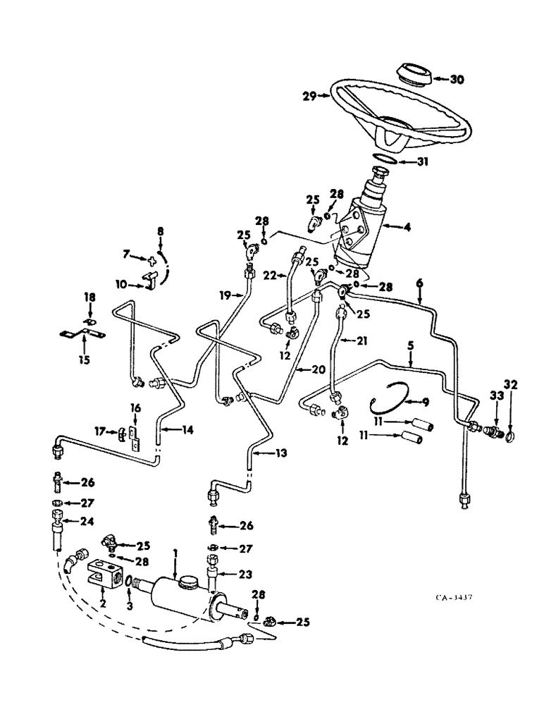 Схема запчастей Case IH 464 - (10-05) - HYDRAULICS, POWER STEERING (07) - HYDRAULICS