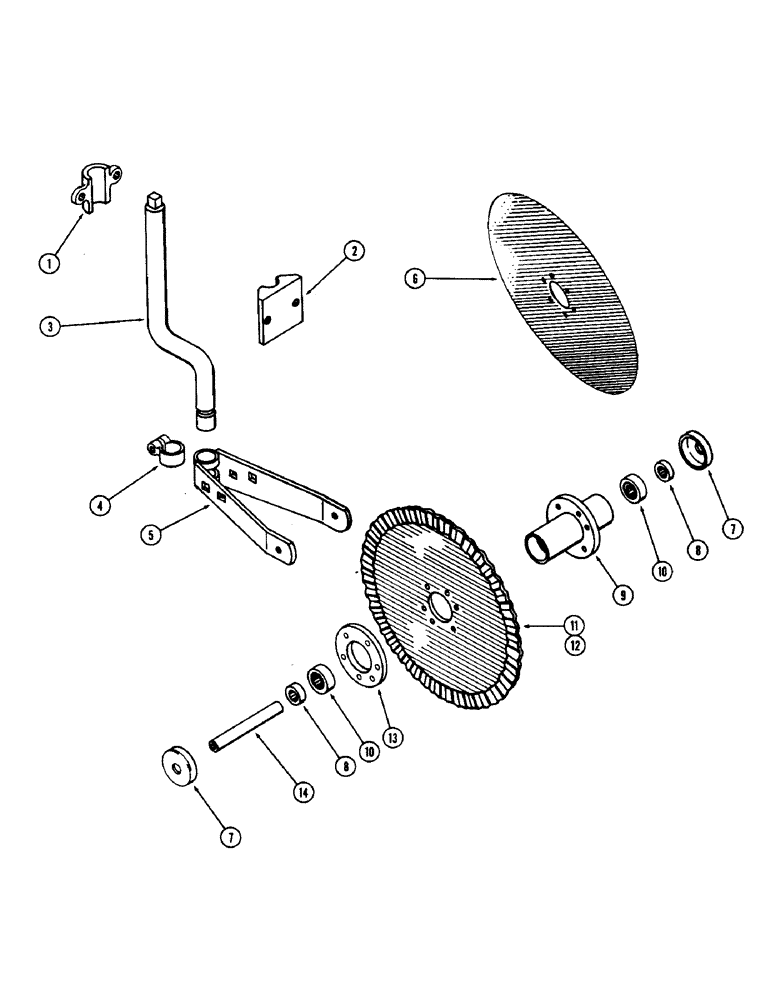 Схема запчастей Case IH JTA-SERIES - (47E) - ANTI-FRICTION COULTERS 
