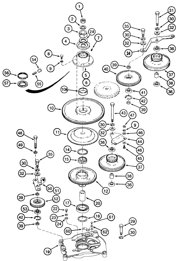 Схема запчастей Case IH 2555 - (09A-17) - DRUM ROTOR AND DRIVE CAMS (13) - PICKING SYSTEM