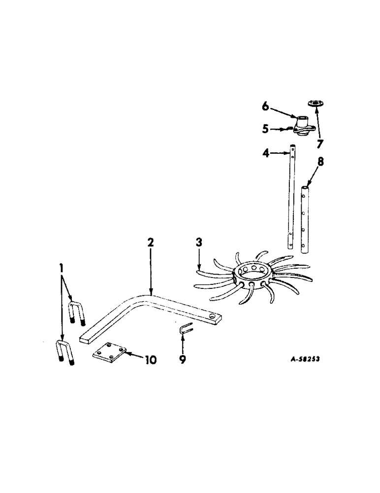 Схема запчастей Case IH 461 - (U-25) - ROTARY WEEDERS 