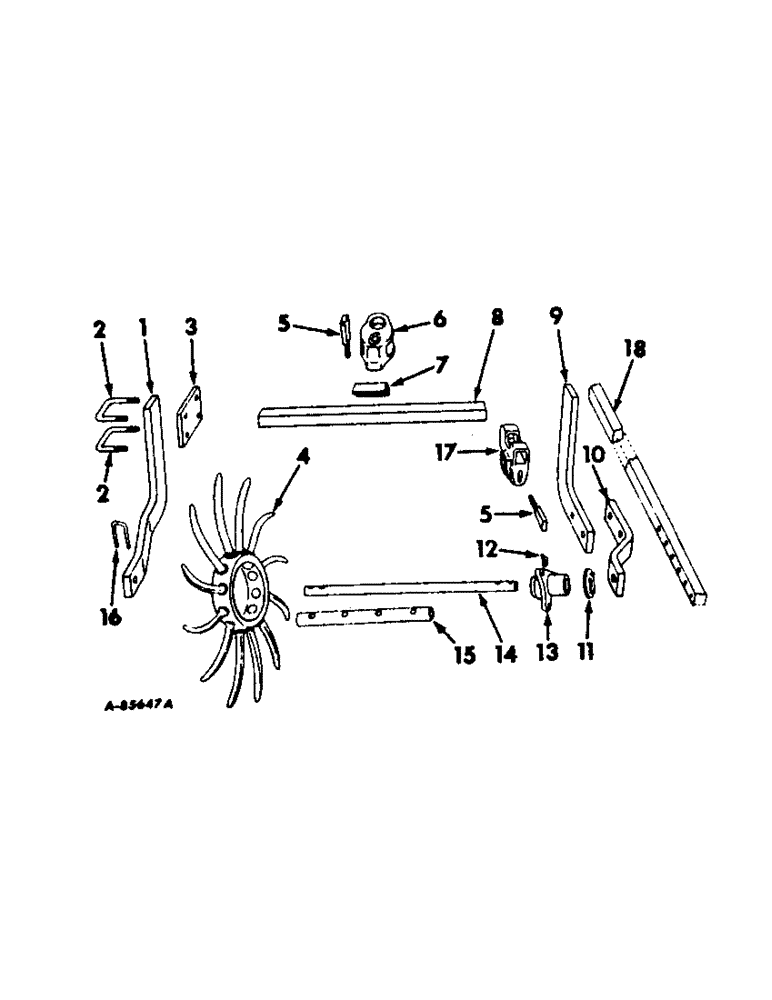 Схема запчастей Case IH 68 - (J-19) - MINIMUM TILLAGE ATTACHMENT 
