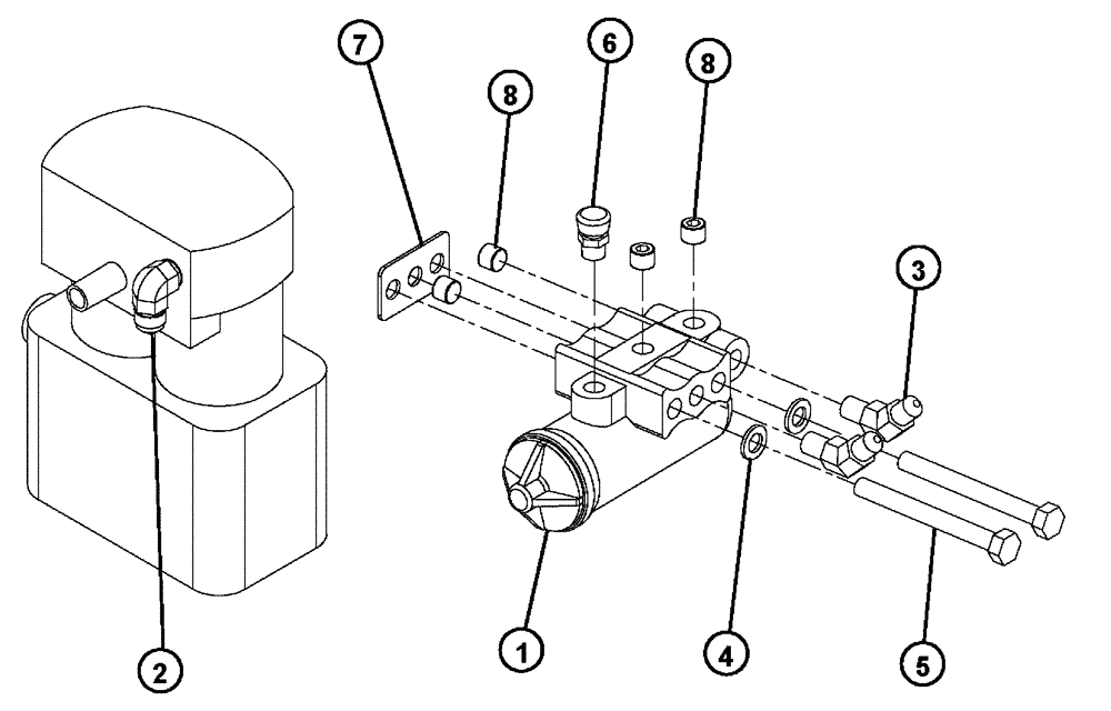 Схема запчастей Case IH FLX4300 - (07-004) - AIR COMPRESSOR GROUP (FLX4375) Pneumatics