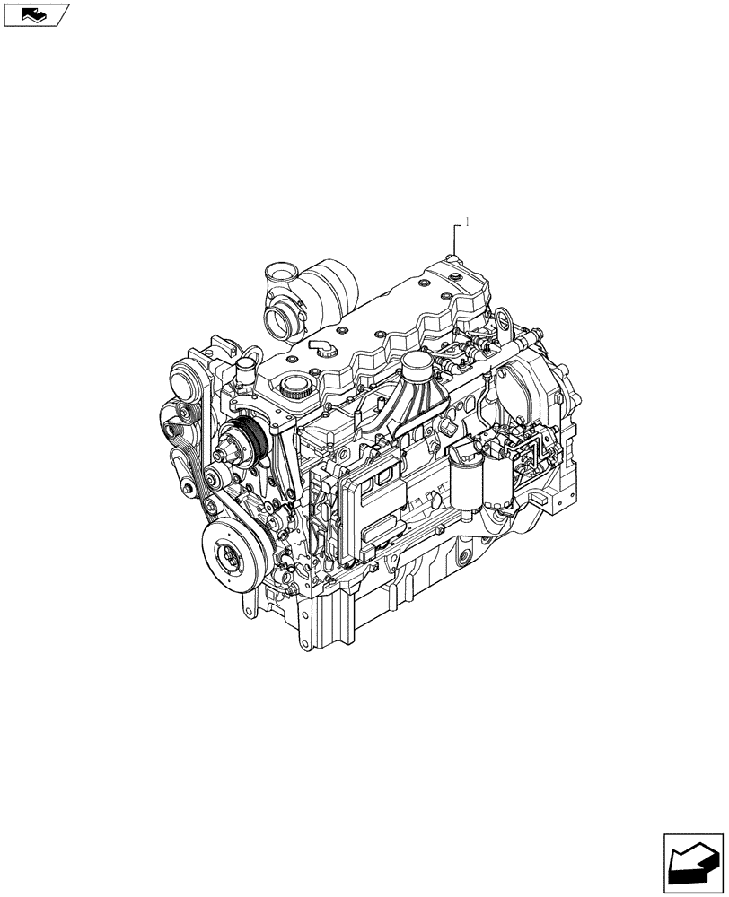 Схема запчастей Case IH PUMA 145 - (10.001.01) - ENGINE (10) - ENGINE