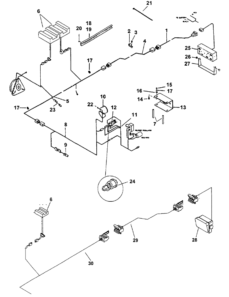 Схема запчастей Case IH 3400 - (E68) - ELECTRICAL DIESEL M100 - DISCONTINUED 