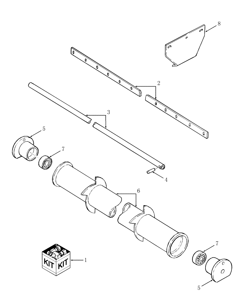 Схема запчастей Case IH RBX561 - (041) - EXPELLER ROLLER KIT (88) - ACCESSORIES