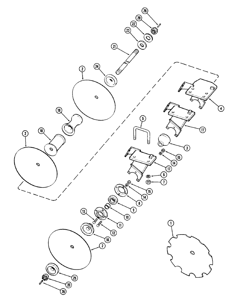 Схема запчастей Case IH DOT 28 - (38) - FRONT RIGHT WING GANG, 28 FOOT 