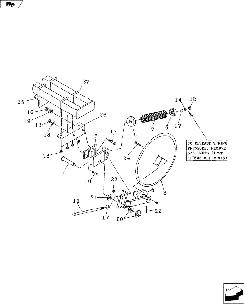 Схема запчастей Case IH 527B - (75.200.03) - SPRING COULTER (75) - SOIL PREPARATION