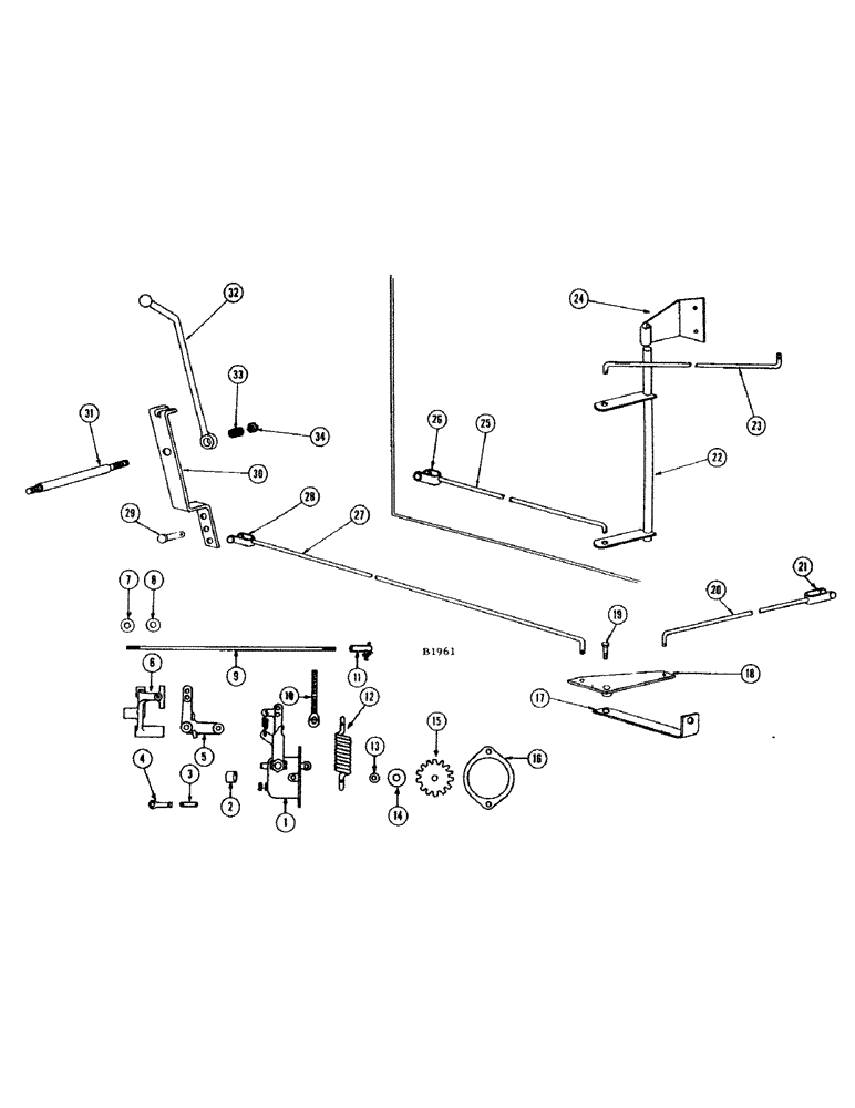 Схема запчастей Case IH 1010 - (334) - MODEL GO 298 ENGINE, GOVERNOR (10) - ENGINE