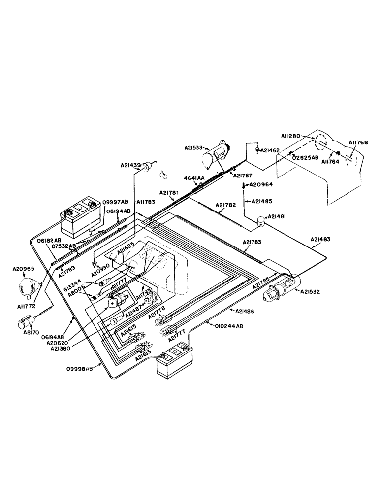 Схема запчастей Case IH 940 - (2-048) - WIRING DIAGRAM FOR DIESEL TRACTORS (04) - ELECTRICAL SYSTEMS