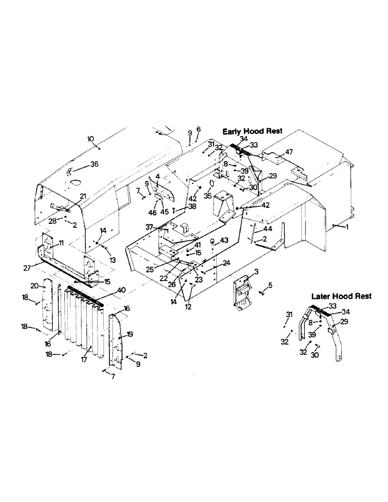 Схема запчастей Case IH ST325 - (06-01) - FRONT FRAME (12) - FRAME