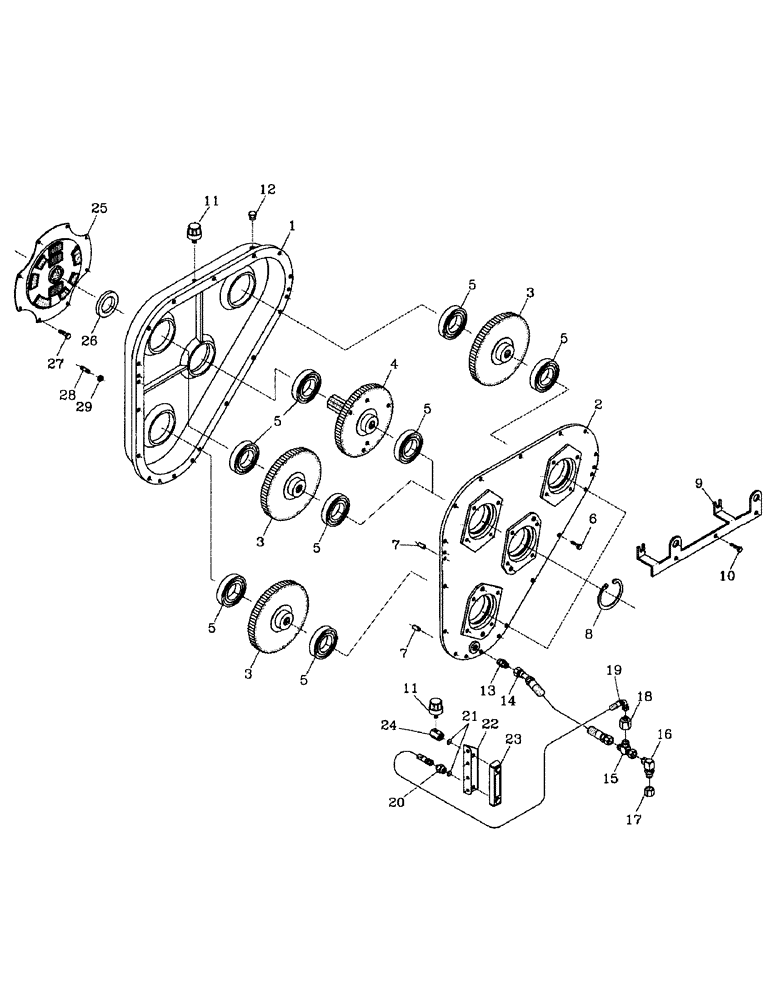 Схема запчастей Case IH 7700 - (C06-05) - GEARBOX, 3306 Engine & Engine Attachments