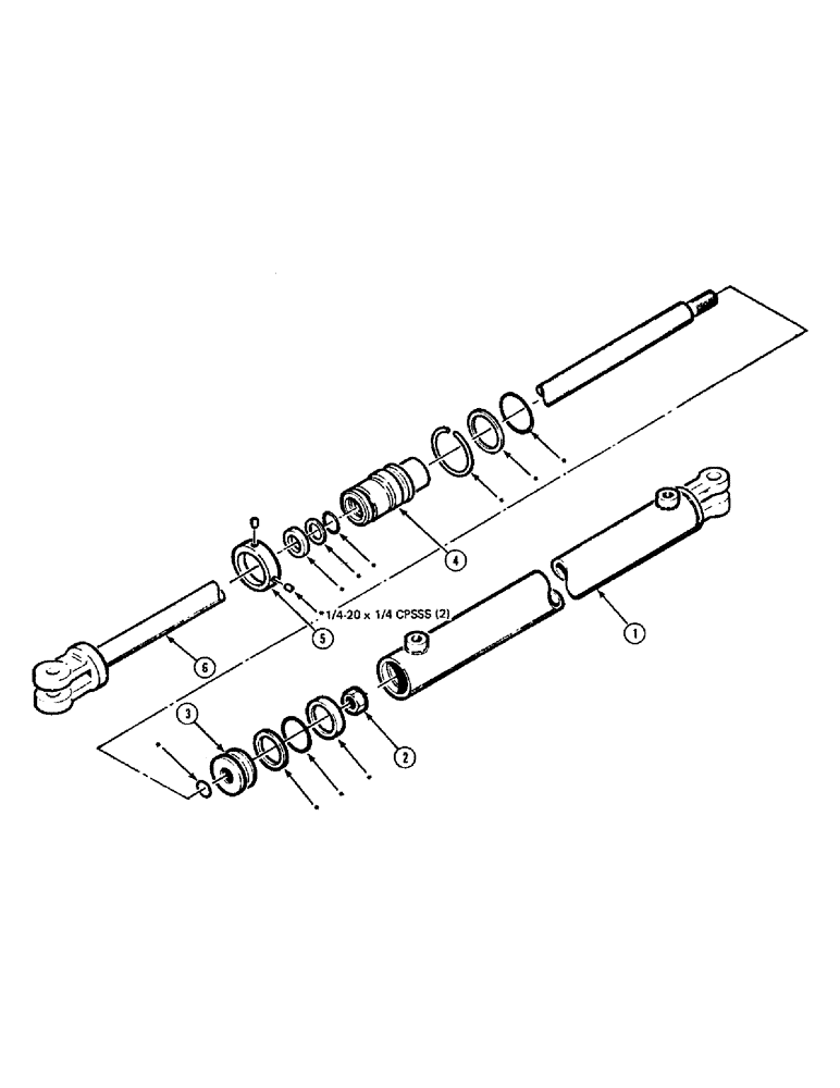 Схема запчастей Case IH 8540 - (54B) - HYDRAULIC CYLINDER (07) - HYDRAULICS