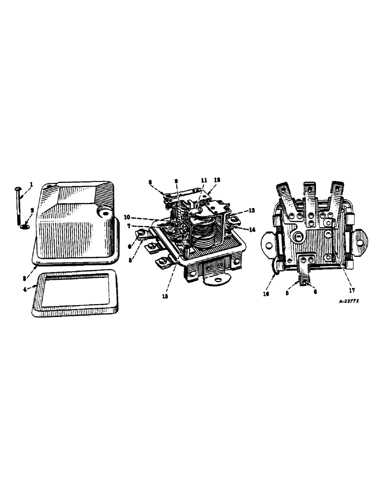 Схема запчастей Case IH 350 - (137) - ELECTRICAL SYSTEM, DIESEL ENGINE, VOLTAGE REGULATOR, DELCO-REMY (06) - ELECTRICAL SYSTEMS