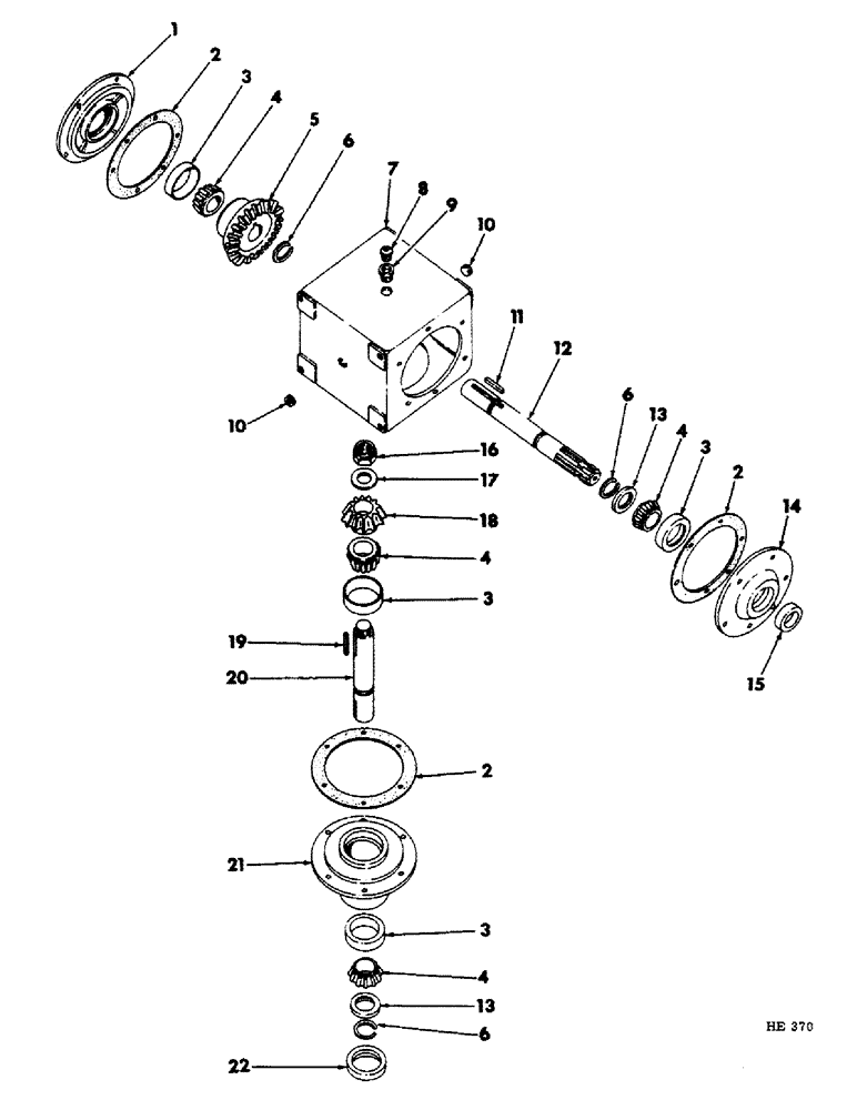 Схема запчастей Case IH 1150 - (O-4) - GEAR CASE 