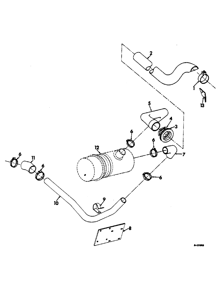 Схема запчастей Case IH 622 - (E-04) - FUEL SYSTEM, AIR CLEANER AND CONNECTIONS, GASOLINE AND LP (02) - FUEL SYSTEM