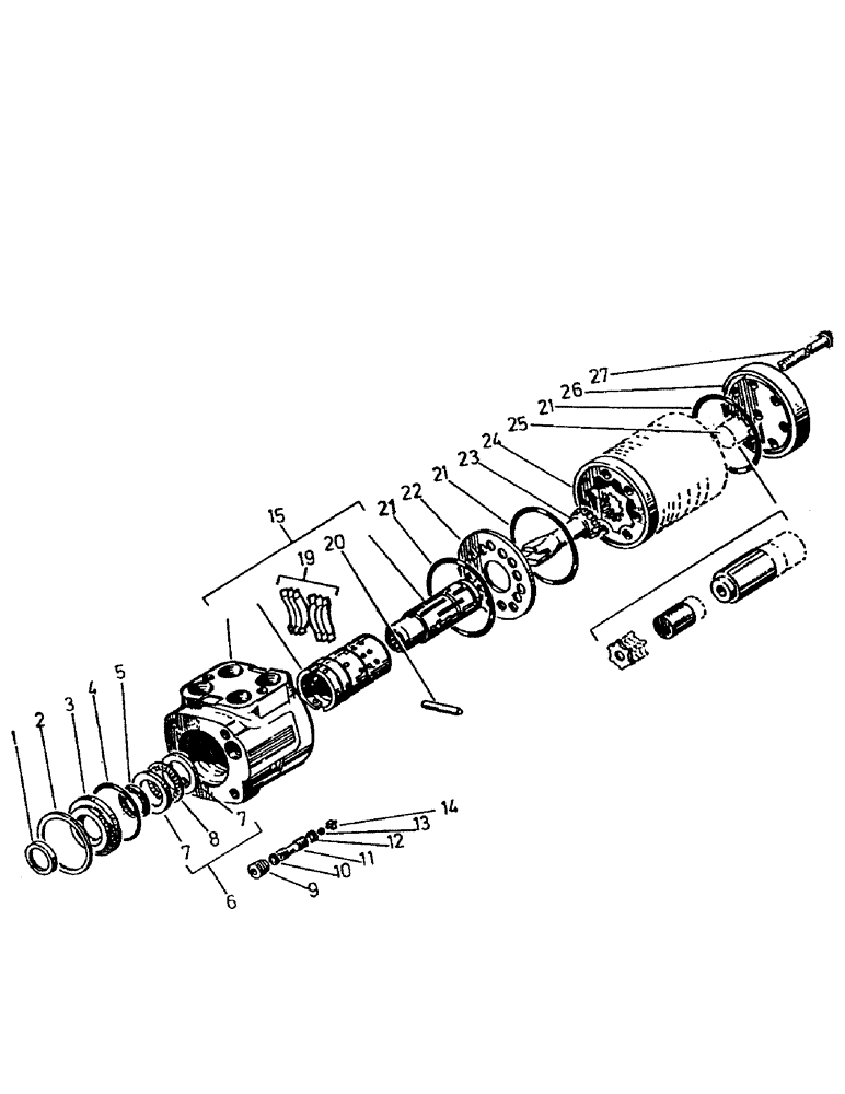 Схема запчастей Case IH 7000 - (B02-30) - HYDRAULICS, MOTOR, STEERING, 7000 Hydraulic Components & Circuits