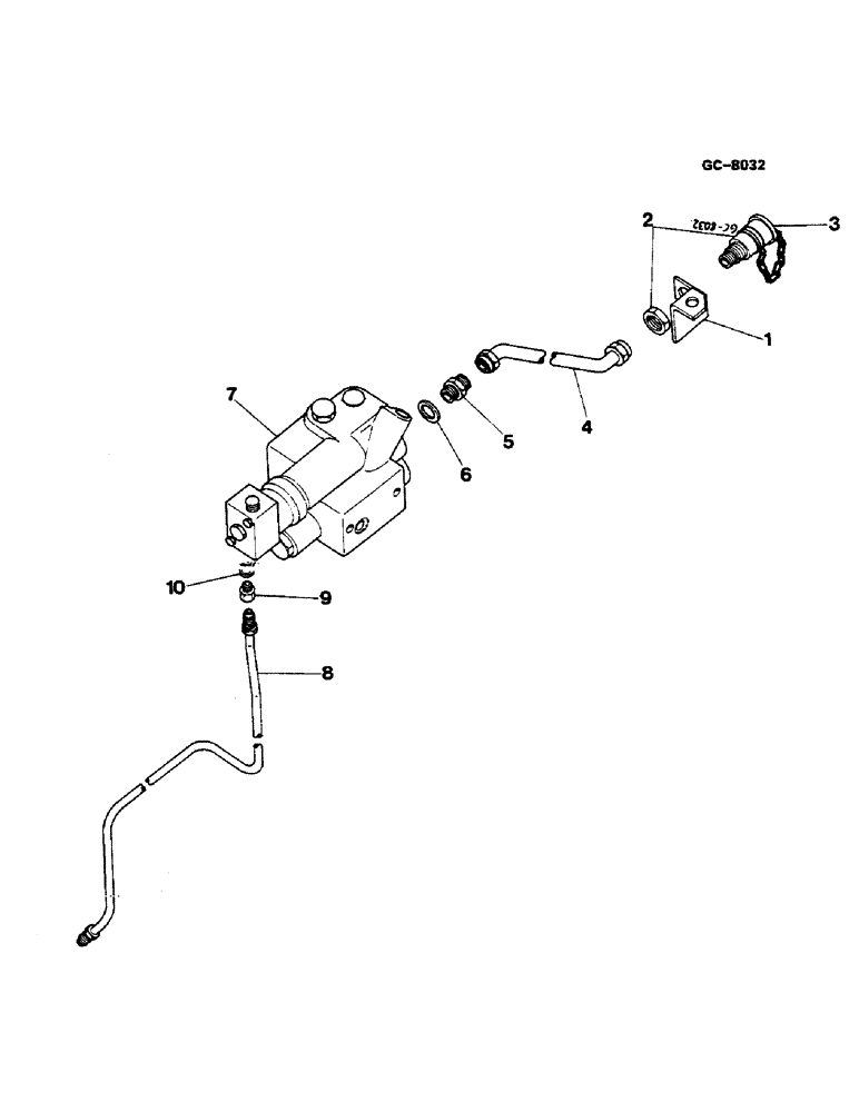 Схема запчастей Case IH 844S - (10-83) - HYDRAULIC TRAILER BRAKE (07) - HYDRAULICS