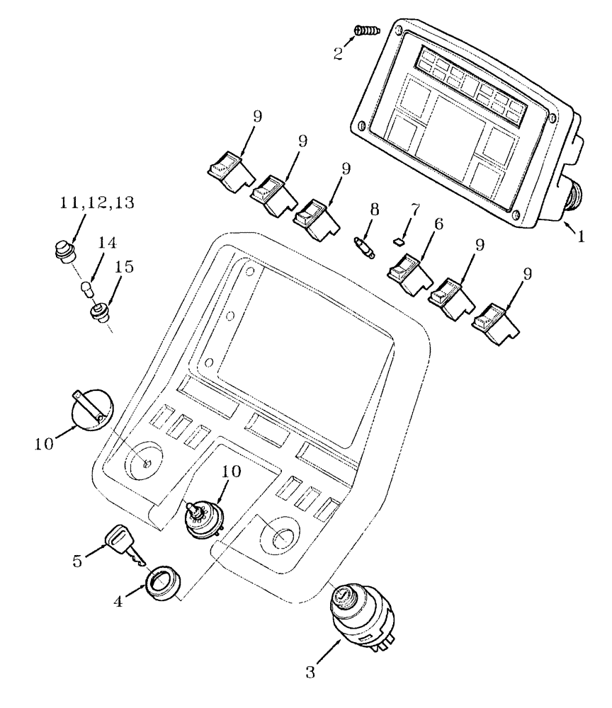 Схема запчастей Case IH AUSTOFT - (A03[16]) - INSTRUMENT PANEL Mainframe & Functioning Components