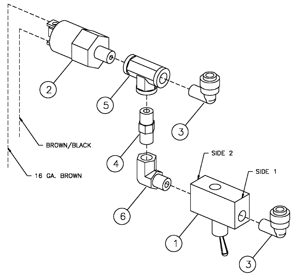 Схема запчастей Case IH FLX4300 - (07-014) - 2-SPEED SHIFT CIRCUIT Pneumatics