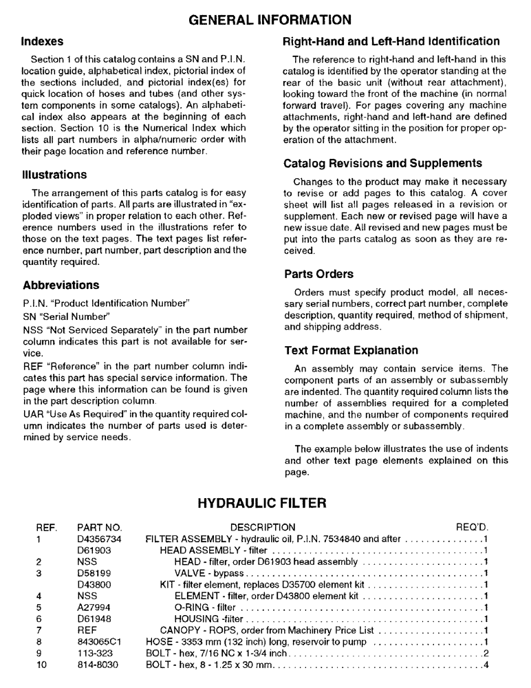 Схема запчастей Case IH 6591T - (1-02) - GENERAL INFORMATION 